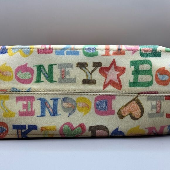 Dooney &  Bourke Y2K Graffiti Spell Out Purse Coated Canvas with Strap - Picture 9 of 9
